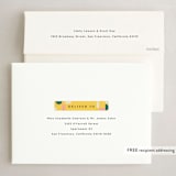 "Scallop Form" - Holiday Cards in Sunshine by Amy Kross - FREE Recipient Addressing