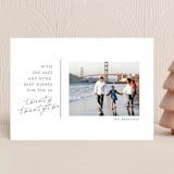 "Said and Done" - Holiday Cards in Navy by Jackie Mangiolino - Front