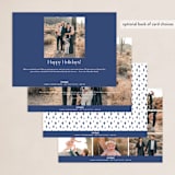 "Said and Done" - Holiday Cards in Navy by Jackie Mangiolino - Back of Card Options
