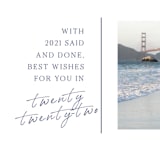 "Said and Done" - Holiday Cards in Navy by Jackie Mangiolino - Detail