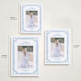 "Fine Frame" - Holiday Cards in Blue Jay by Melanie Kosuge - Formats Available