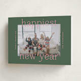 "H A P P I E S T" - Holiday Cards in Pine by lulu and isabelle - Folded Card