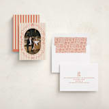 "Doodled cheers" - Holiday Cards in Poppy by Creo Study - Assembled