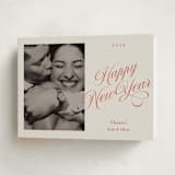 "Vintage Glam" - Holiday Cards in Cherry by Ani Somi - Folded Card