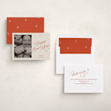 "Vintage Glam" - Holiday Cards in Cherry by Ani Somi - Assembled