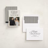 "Classically Modern" - Holiday Cards in Coal by Jackie Crawford - Assembled