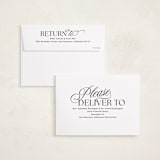"Classically Modern" - Holiday Cards in Coal by Jackie Crawford - FREE Recipient Addressing