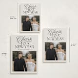 "Classically Modern" - Holiday Cards in Coal by Jackie Crawford - Formats Available