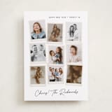 "Nine Snapshots" - Holiday Cards in Snow by Hooray Creative - Front