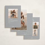 "Nine Snapshots" - Holiday Cards in Snow by Hooray Creative - Back of Card Options