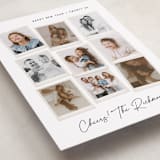 "Nine Snapshots" - Holiday Cards in Snow by Hooray Creative - Detail