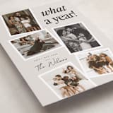 "Newsprint" - Holiday Cards in Linen by Everett Paper Goods - Detail