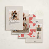 "Big and Bold" - Holiday Cards in Candy Cane by Carmia Jordaan - Back of Card Options