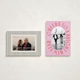 "Cheers to a Bright New Year" - Holiday Cards in Peppermint by Erin German - Photo Orientation Options