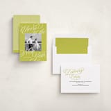 "All Scripts" - Holiday Cards in Lime by Jackie Crawford - Assembled