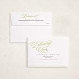"All Scripts" - Holiday Cards in Lime by Jackie Crawford - FREE Recipient Addressing