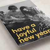 "Bright Message" - Holiday Cards in Goldenrod by Kacey Kendrick Wagner - Detail