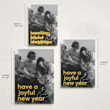 "Bright Message" - Holiday Cards in Goldenrod by Kacey Kendrick Wagner - Formats Available