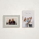 "Regency" - Holiday Cards in Midnight by Alexandra Cohn - Photo Orientation Options