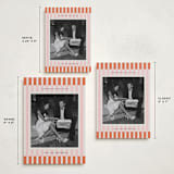 "Modern double stripe frame" - Holiday Cards in Orangesicle by Jackie Crawford - Formats Available