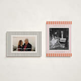 "Modern double stripe frame" - Holiday Cards in Orangesicle by Jackie Crawford - Photo Orientation Options