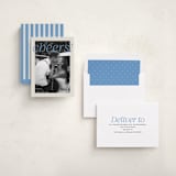 "Modern Headliner" - Holiday Cards in Sky by Jackie Crawford - Assembled