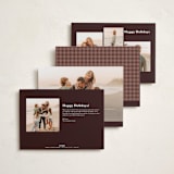 "Perfect Pair" - Holiday Cards in Snow by Olivia Kanaley Inman - Back of Card Options