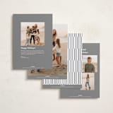 "Dignified Cheers" - Holiday Cards in Vanilla by Charter Oaks Creative - Back of Card Options