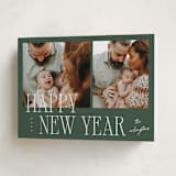 "Two" - Holiday Cards in Fir by Kelly Schmidt - Folded Card