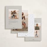 "Pizazz" - Holiday Cards in Starlight by Everett Paper Goods - Back of Card Options