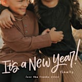 "Finally a New Year" - Holiday Cards in Mulberry by Amy Payne - Detail