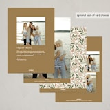 "Modern Trio" - Holiday Cards in Sand by Michelle Taylor - Back of Card Options