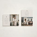 "New But Same" - Holiday Cards in Sage by Everett Paper Goods - Photo Orientation Options