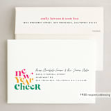 "Bold Cheer" - Holiday Cards in Candy by Jessica Corliss - FREE Recipient Addressing