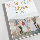 "Cheeky Cheer" - Holiday Cards in Candy Stripe by Darby McGuire - Detail