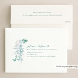 "green wisps" - Holiday Cards in Mint by Phrosné Barwood - FREE Recipient Addressing