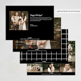 "Picturesque" - Holiday Cards in Onyx by Kacey Kendrick Wagner - Back of Card Options