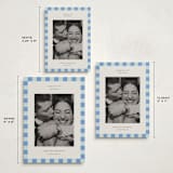 "Fun Border Checkers" - Holiday Cards in Sky by Jackie Crawford - Formats Available