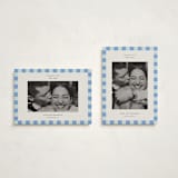 "Fun Border Checkers" - Holiday Cards in Sky by Jackie Crawford - Photo Orientation Options