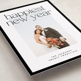 "simple border" - Holiday Cards in Charcoal by JoAnn Jinks - Detail