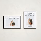 "simple border" - Holiday Cards in Charcoal by JoAnn Jinks - Photo Orientation Options