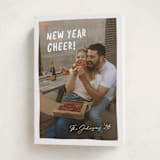 "Casual Cheers" - Holiday Cards in Cotton by Meggy Masters - Folded Card