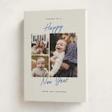 "Sincere Cheer" - Holiday Cards in Azure by Amy Kross - Folded Card