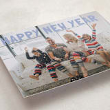 "Boldly Soft" - Holiday Cards in Frosted Sky by Cass Loh - Detail
