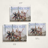 "Boldly Soft" - Holiday Cards in Frosted Sky by Cass Loh - Formats Available