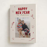 "Pop & Sparkle" - Holiday Cards in Wine by Cass Loh - Folded Card