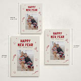 "Pop & Sparkle" - Holiday Cards in Wine by Cass Loh - Formats Available