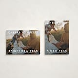 "Broadcast" - Holiday Cards in Snow by Amy Kross - Photo Orientation Options
