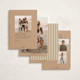 "Multi Minimal" - Holiday Cards in Snow by Itsy Belle Studio - Back of Card Options