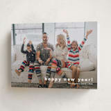 "Statement Year" - Holiday Cards in Snowball by Jessica Williams - Folded Card